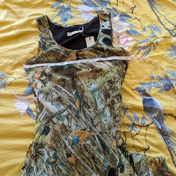 SUNNY girl maxi dress size small chiffon animal print nwt modcloth - Picture 5 of 6